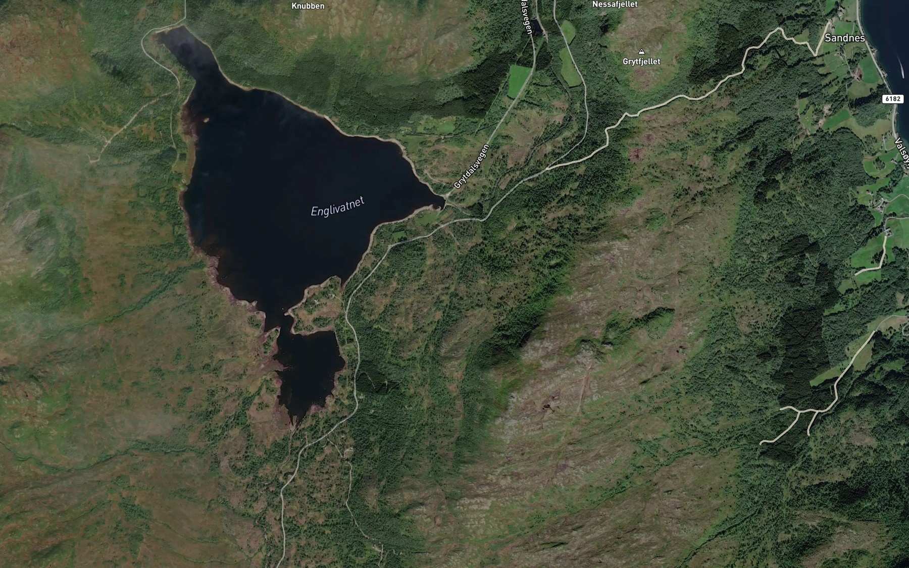 Satellite map of the Kvennhusbekken