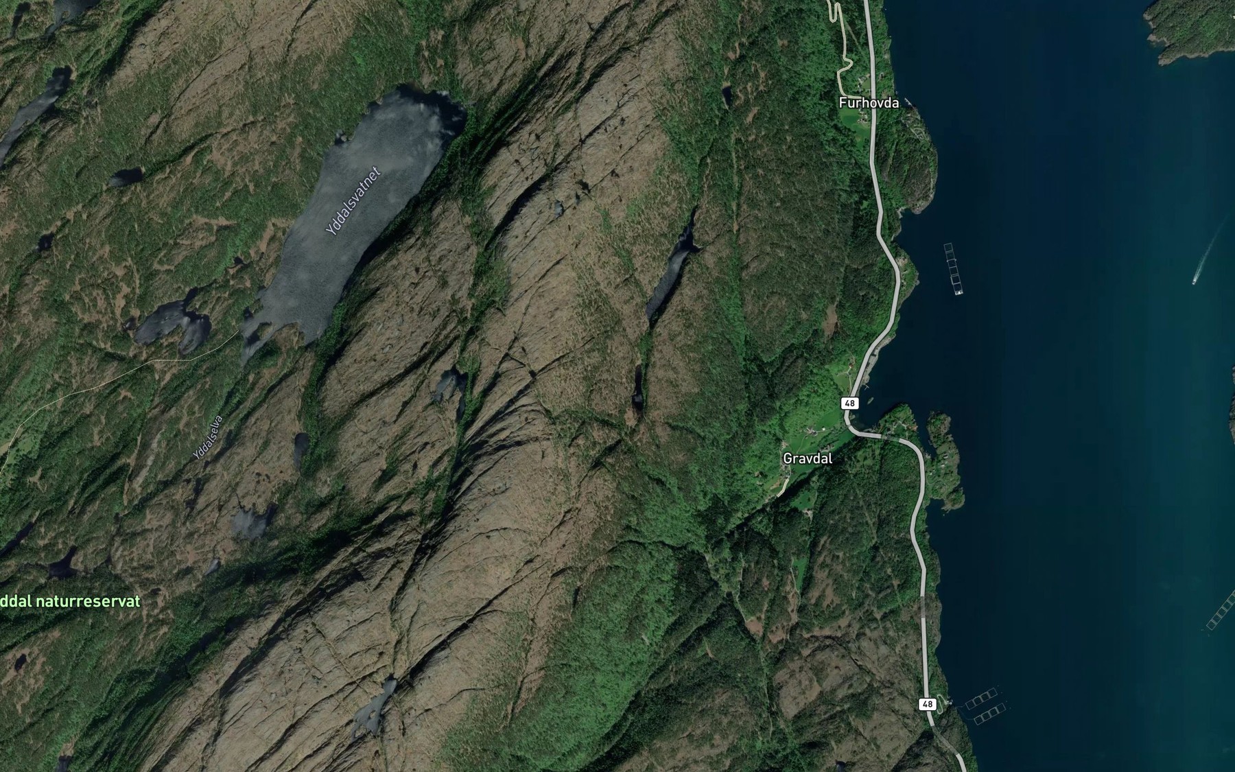 Satellite map of the Annevatnet
