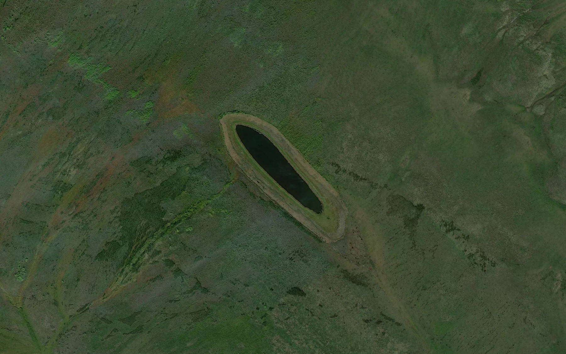 Satellite map of the Howard Lake