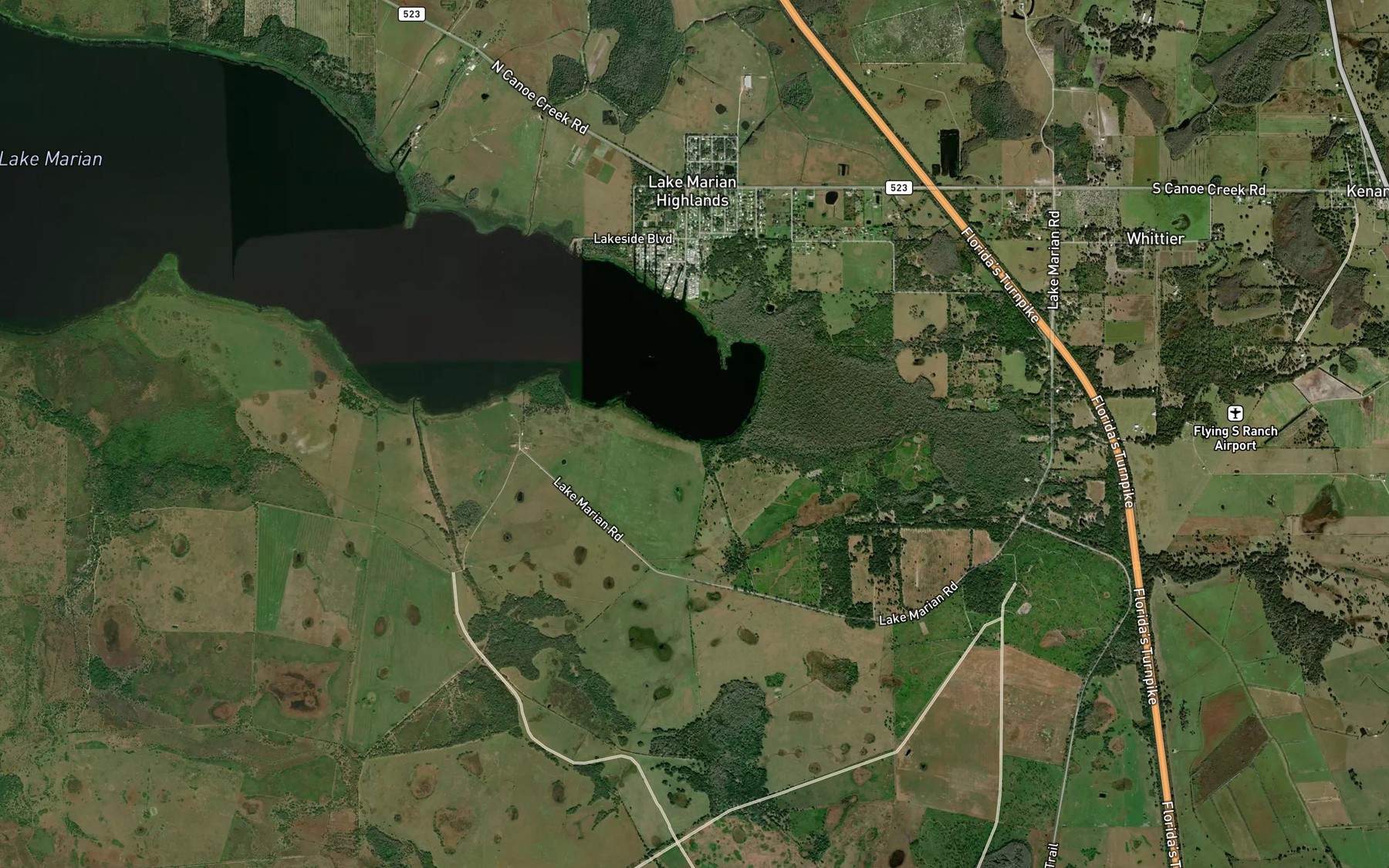 Satellite map of the Spot 2