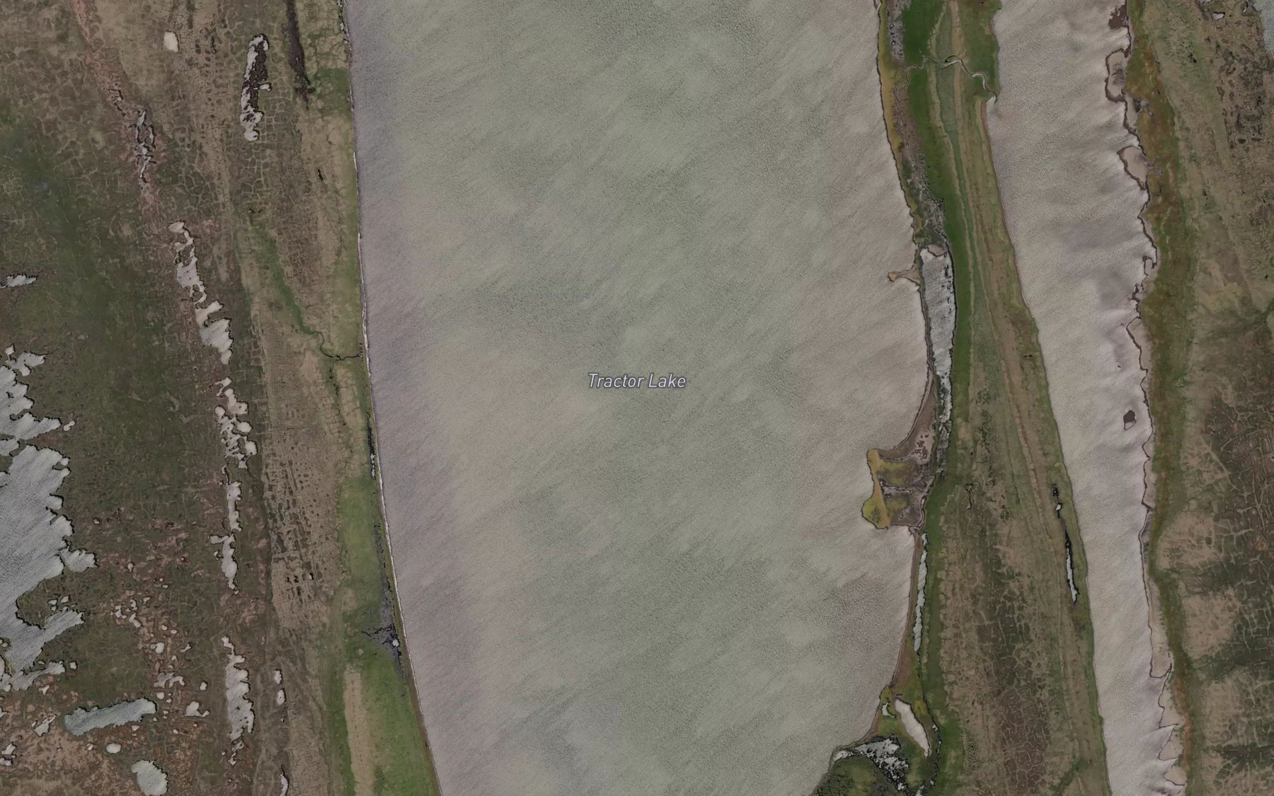 Satellite map of the Tractor Lake