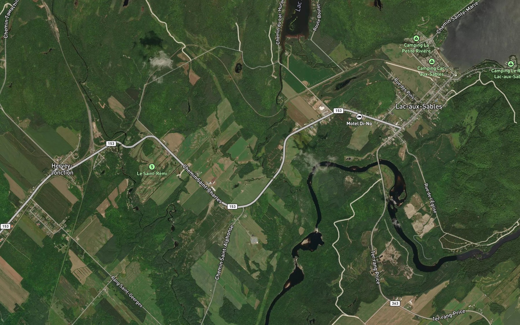 Satellite map of the Cours d'eau Legare