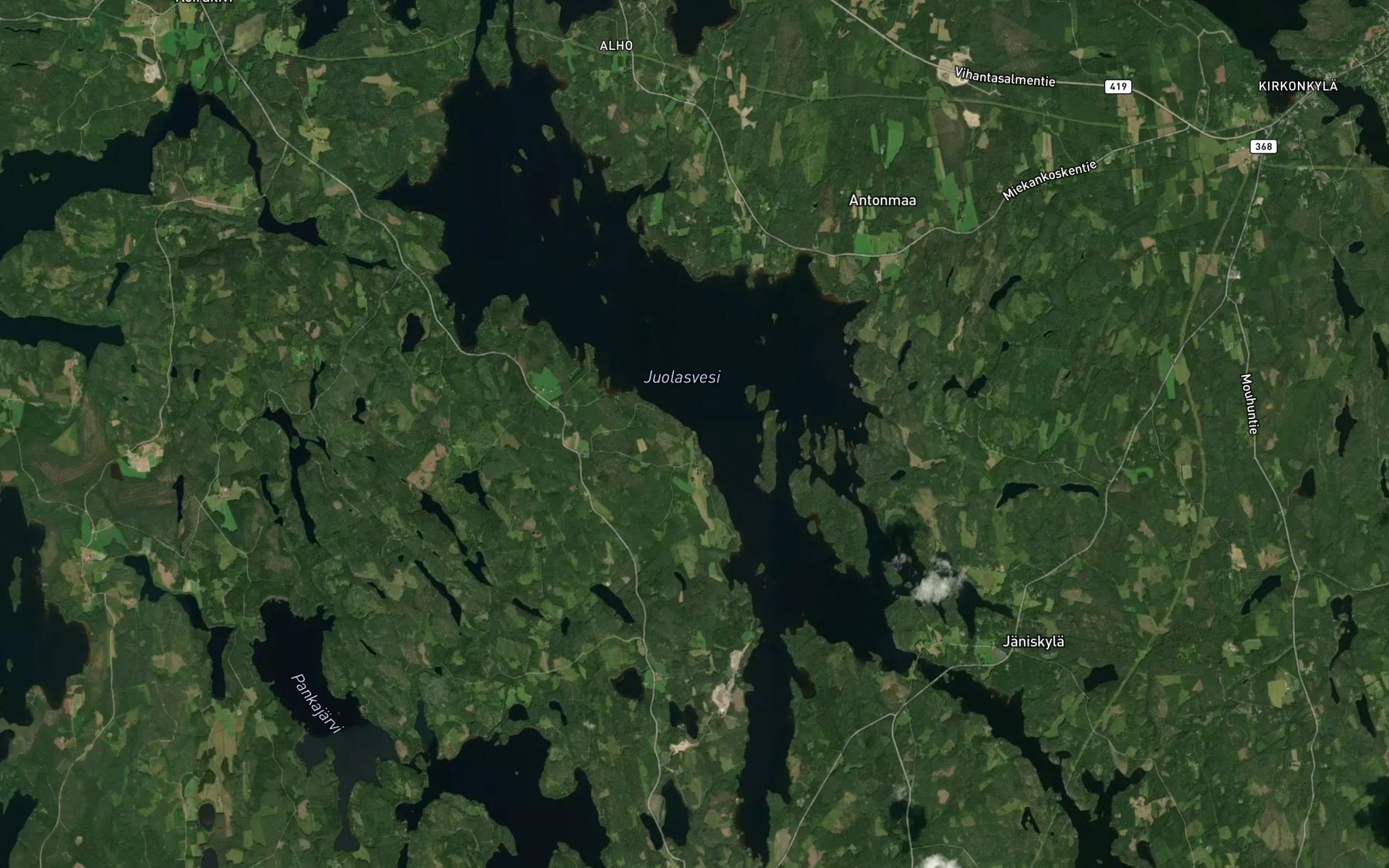 Satellite map of the Juolasvesi