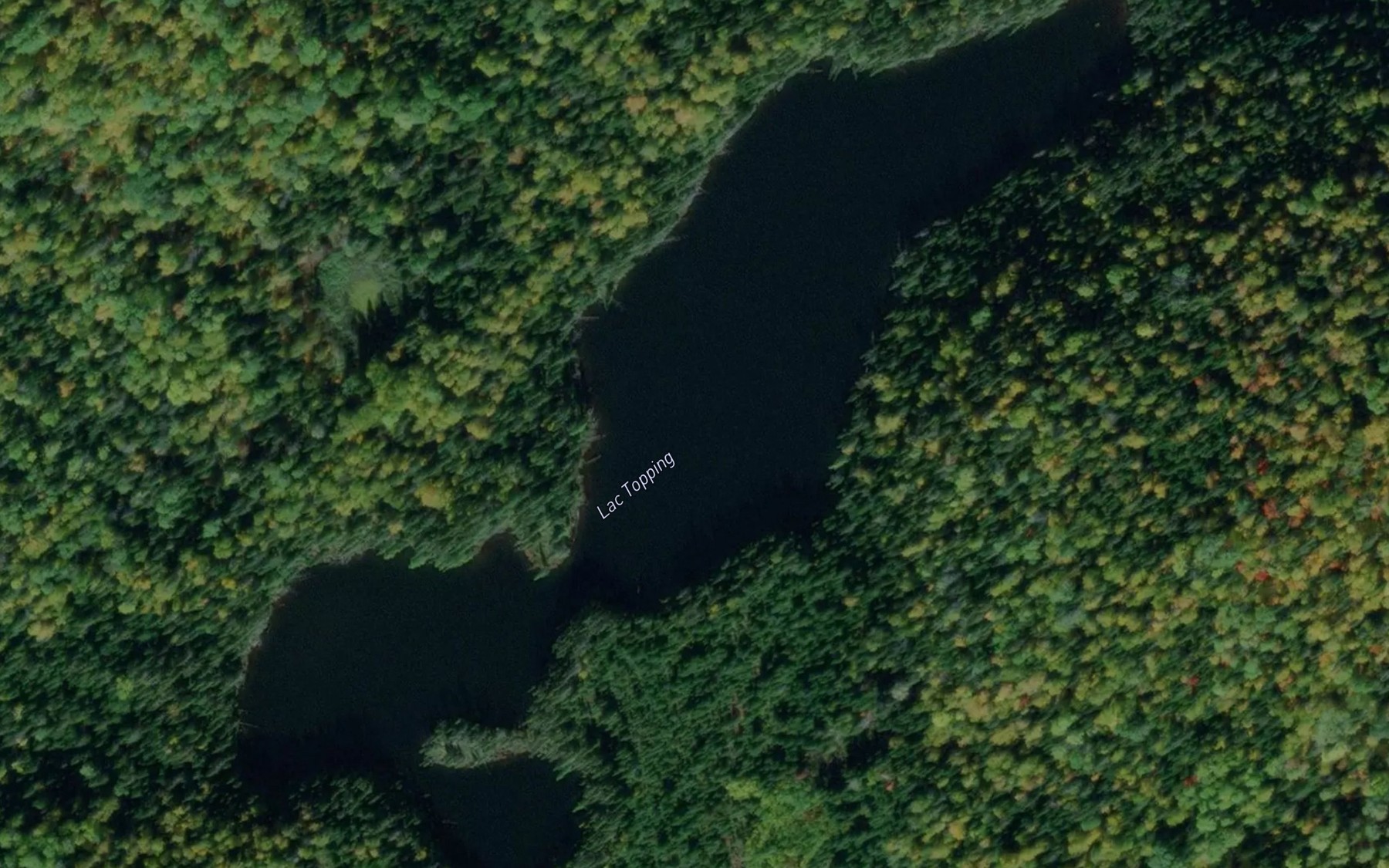 Satellite map of the Lac Topping