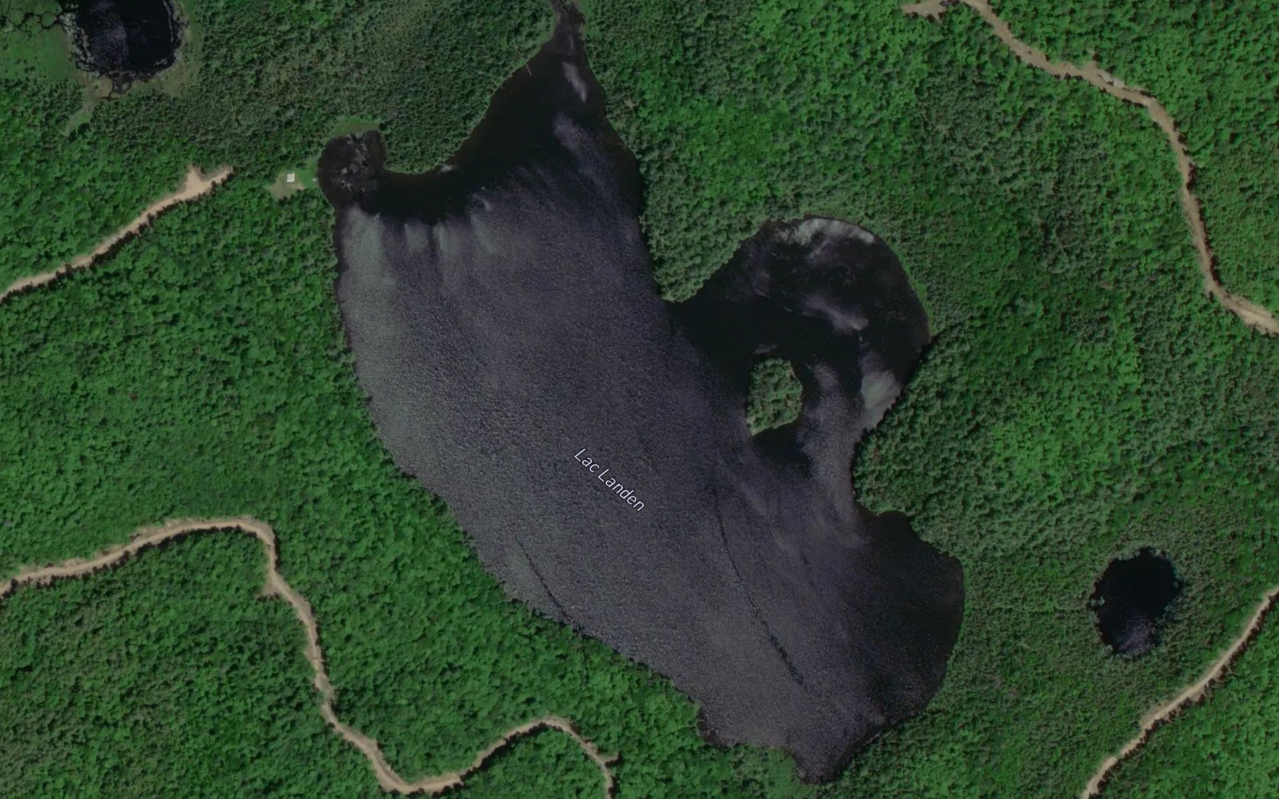 Satellite map of the Lac Landen