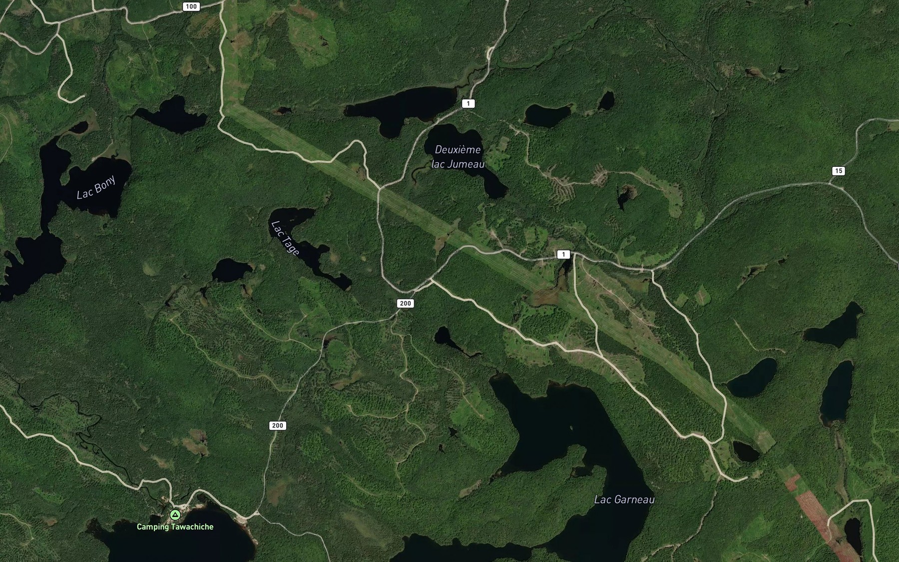 Satellite map of the Baie Renard