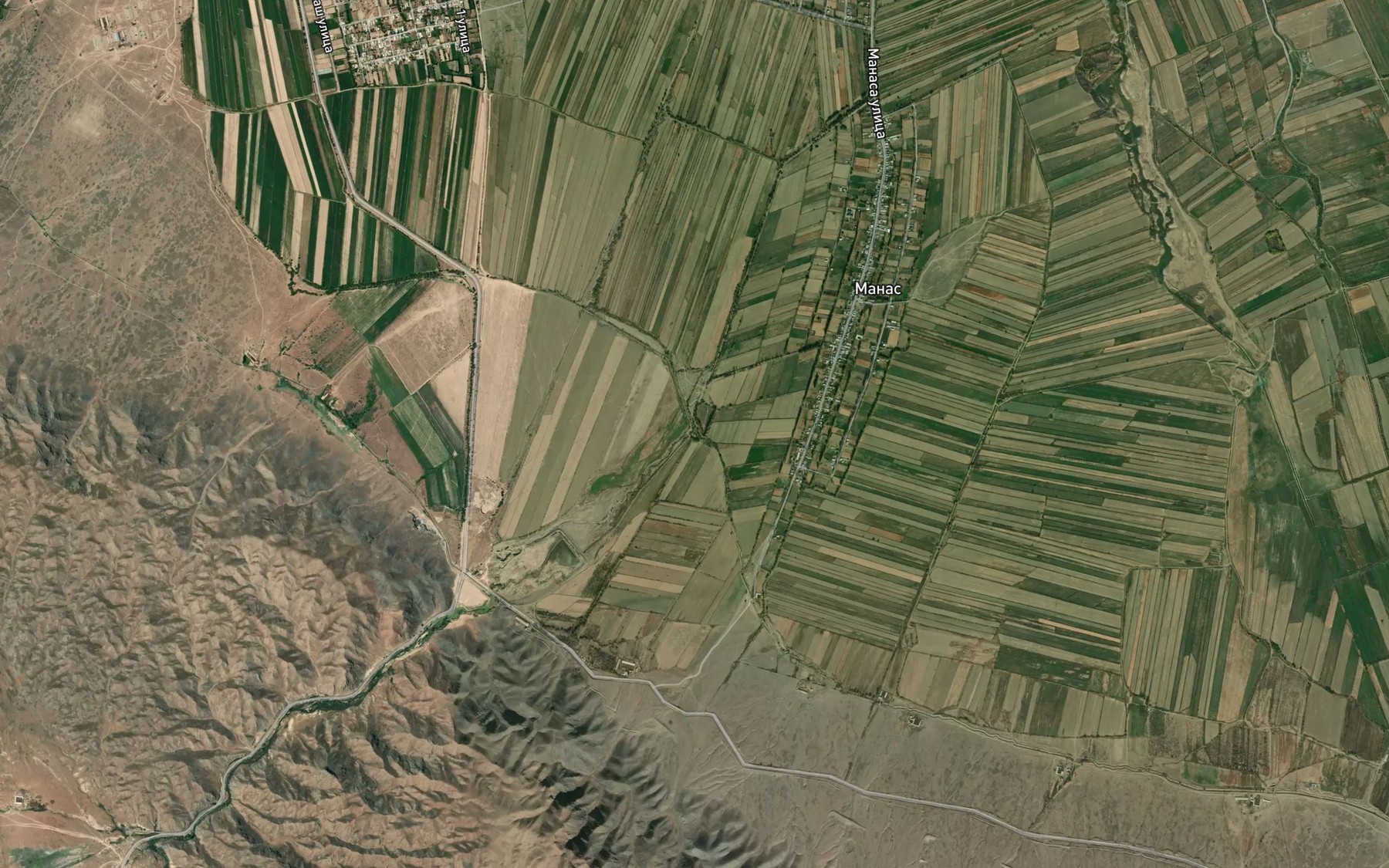 Satellite map of the Aryk Kydyraly
