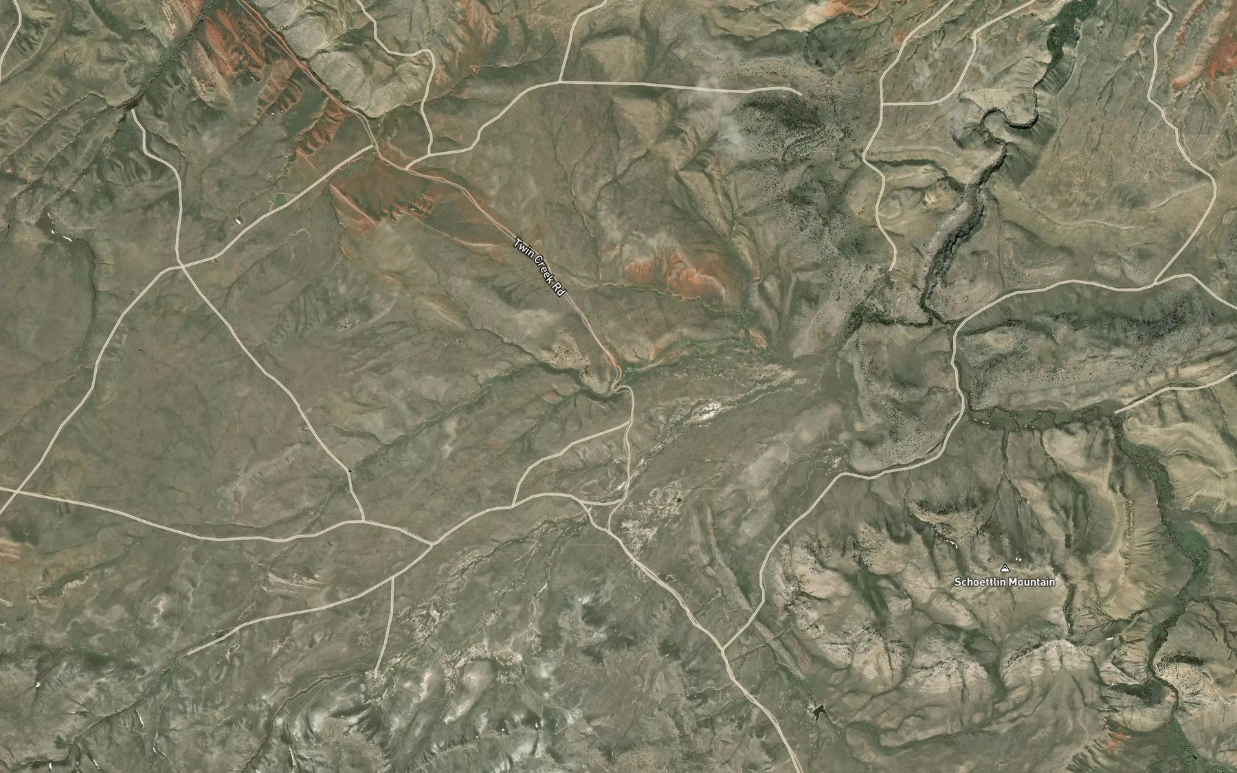 Satellite map of the Miller Spring