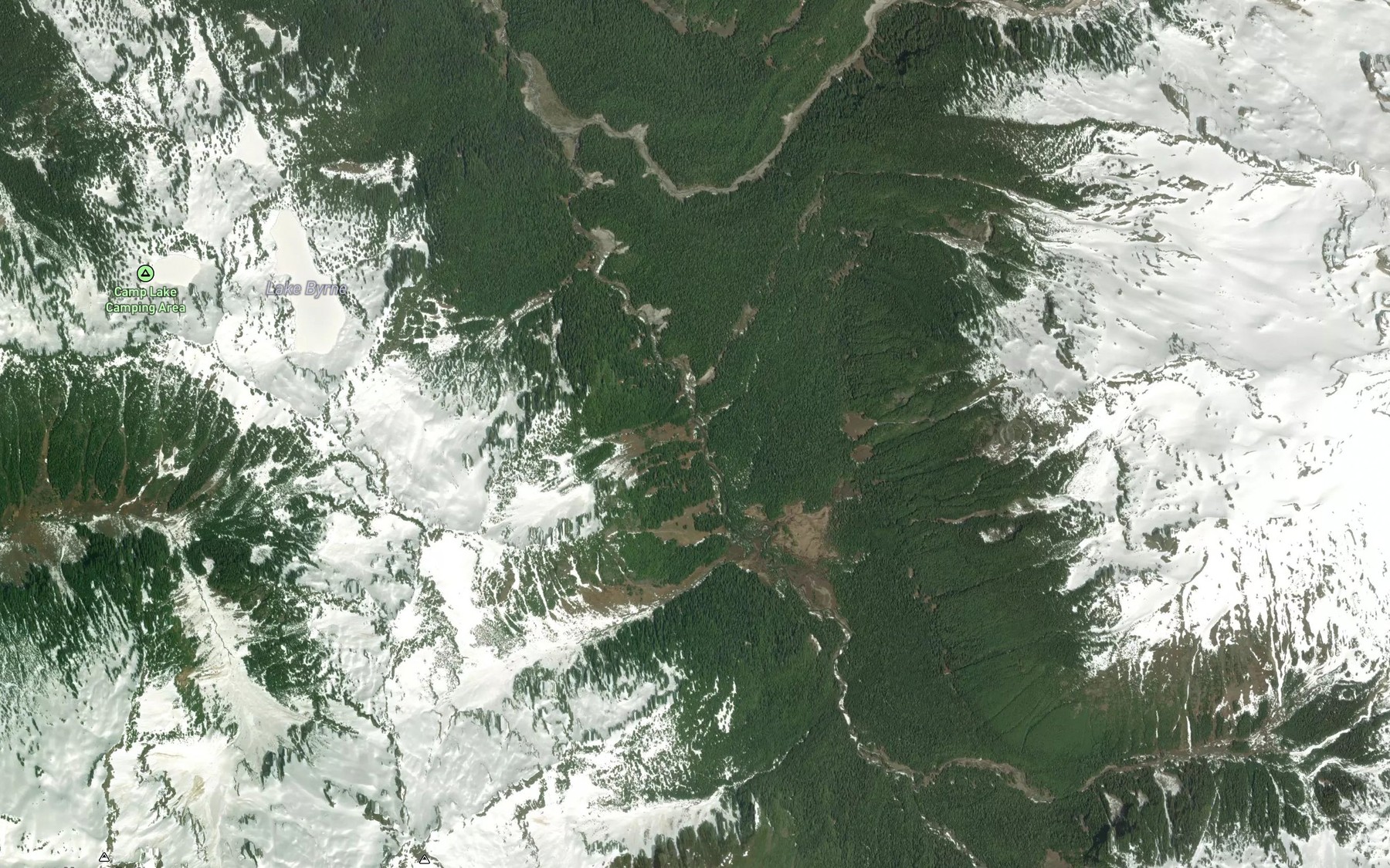 Satellite map of the Sitkum Creek