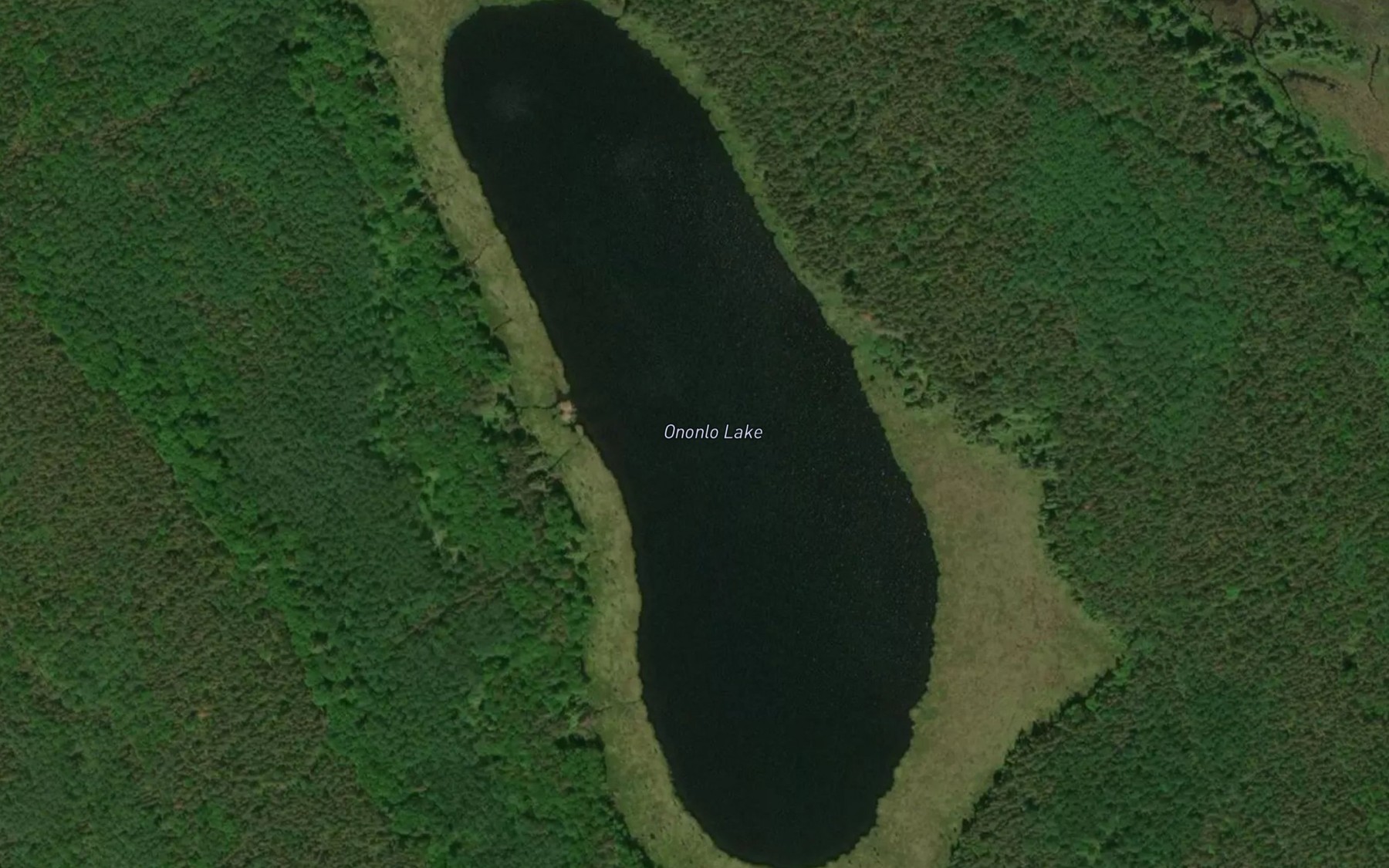 Satellite map of the Ononlo Lake
