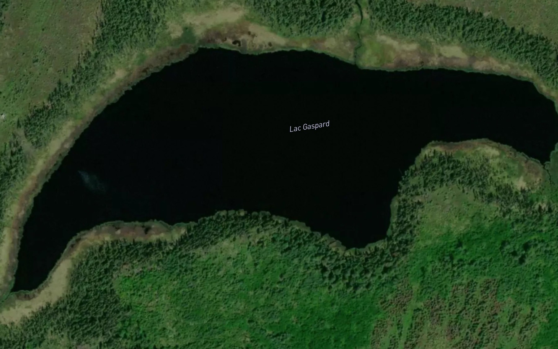Satellite map of the Lac Gaspard