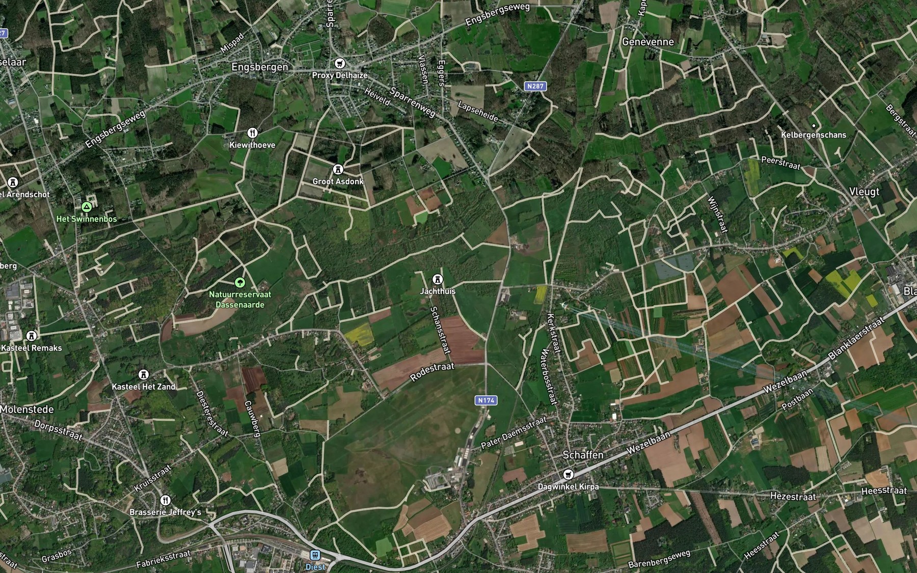 Satellite map of the Veldbeek
