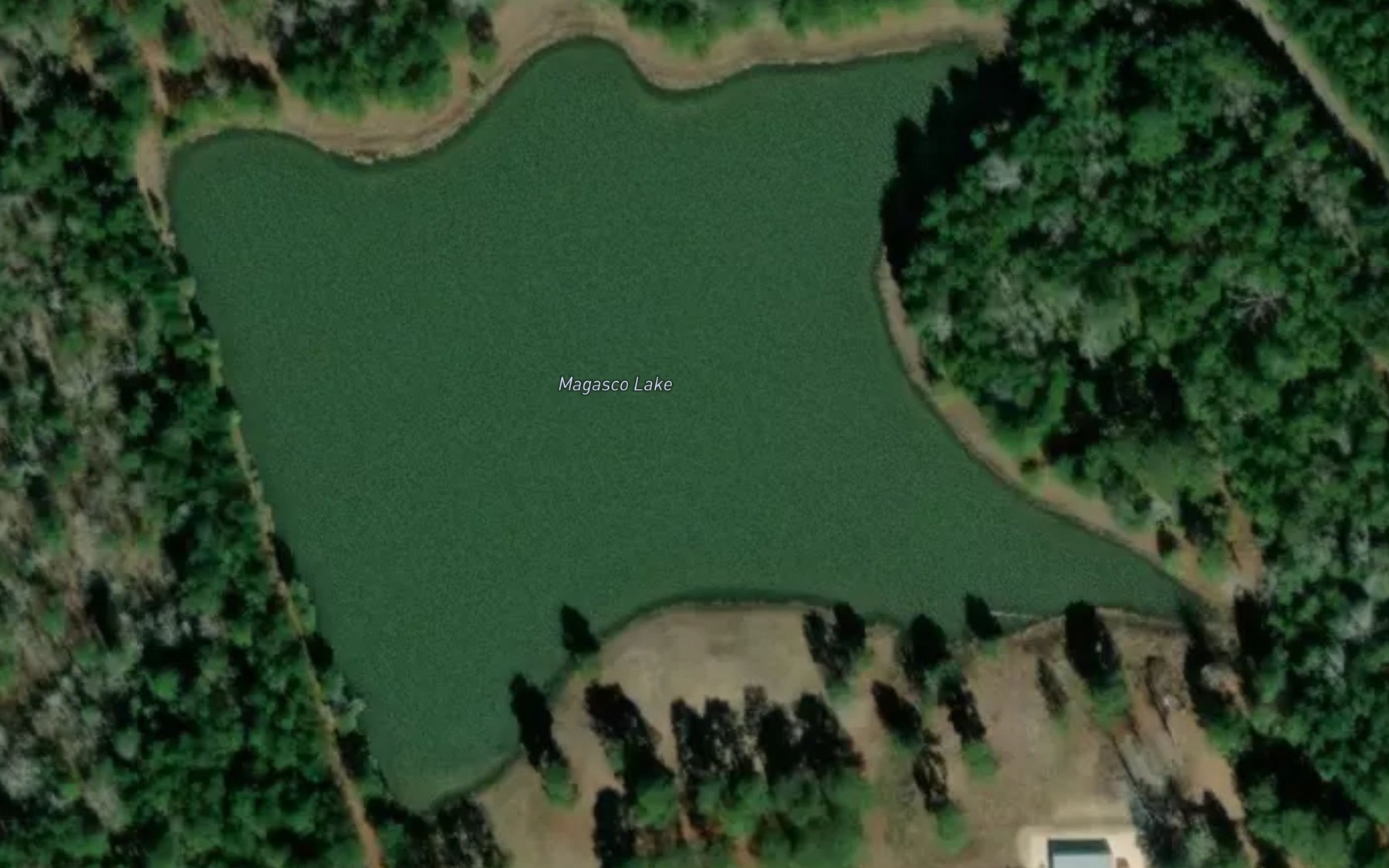 Satellite map of the Magasco Lake
