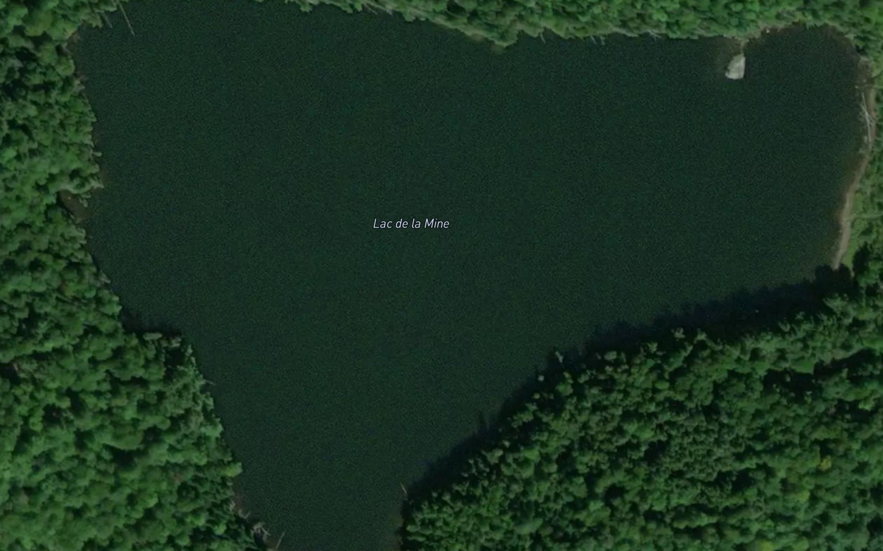 Satellite map of the Lac de la Mine