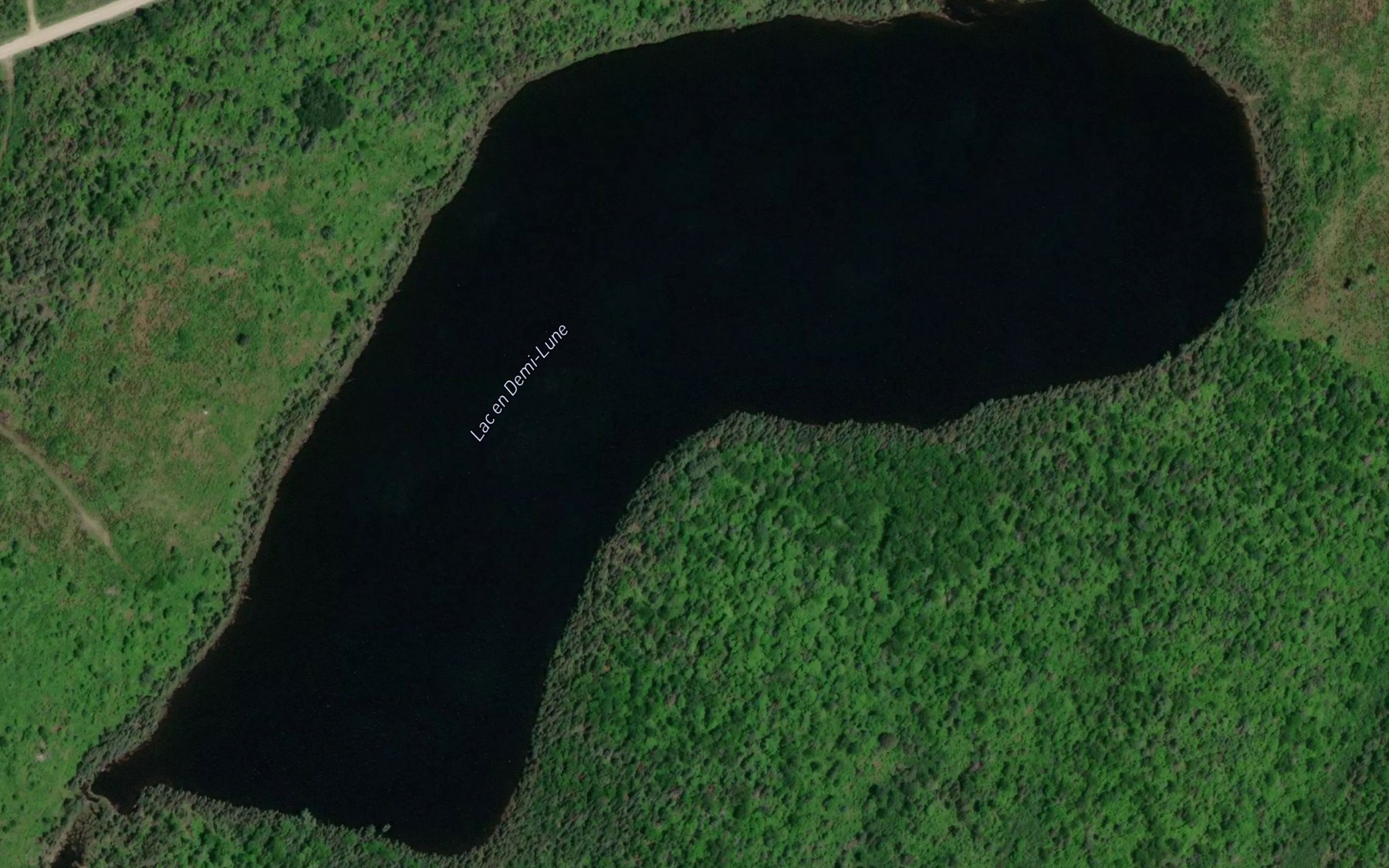 Satellite map of the Lac en Demi-Lune