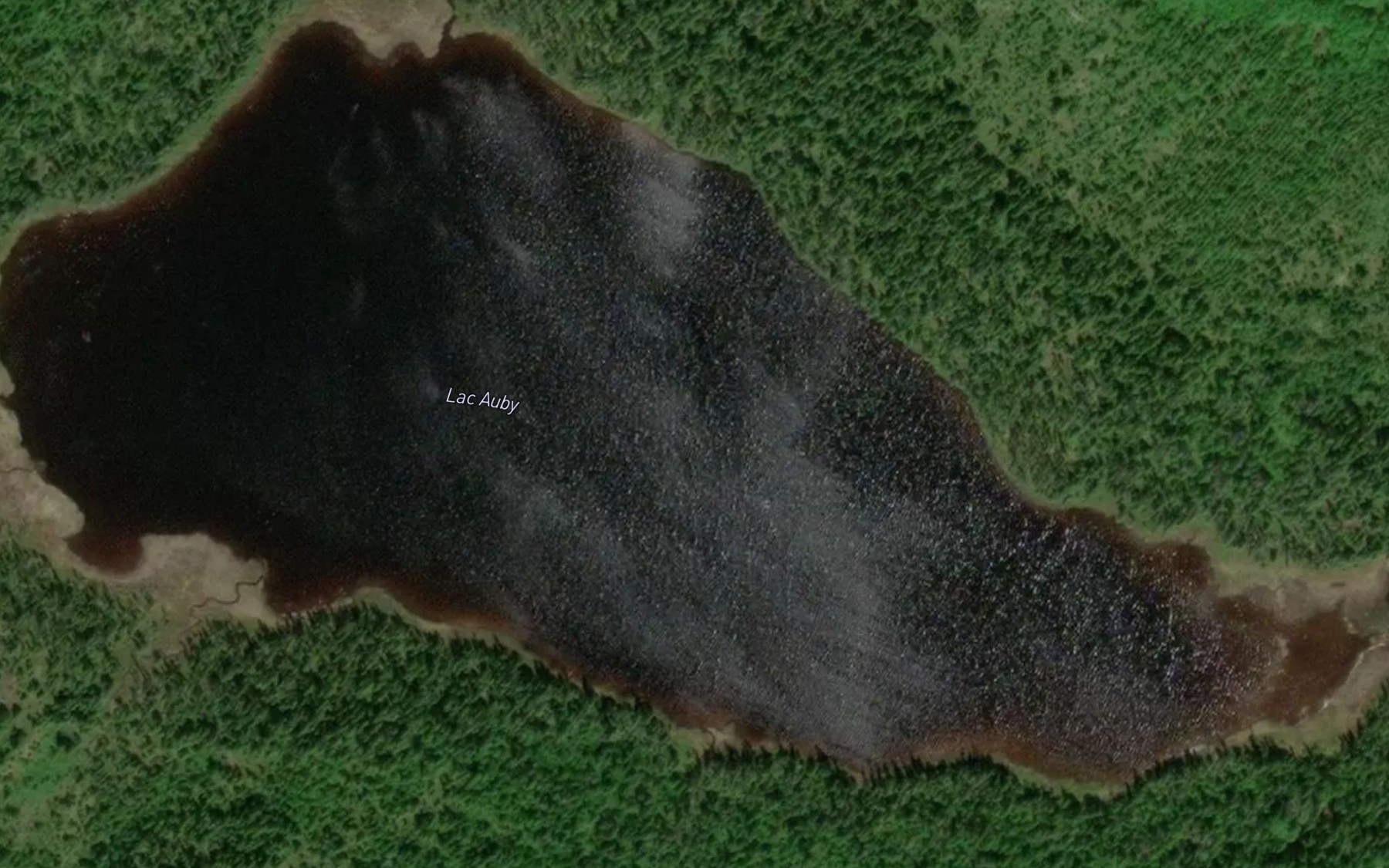 Satellite map of the Lac Auby