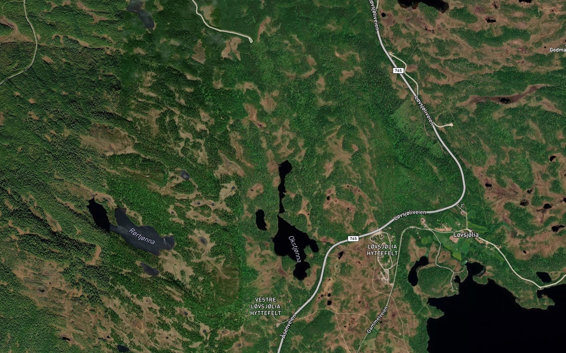 Satellite map of the Litlokstjonna