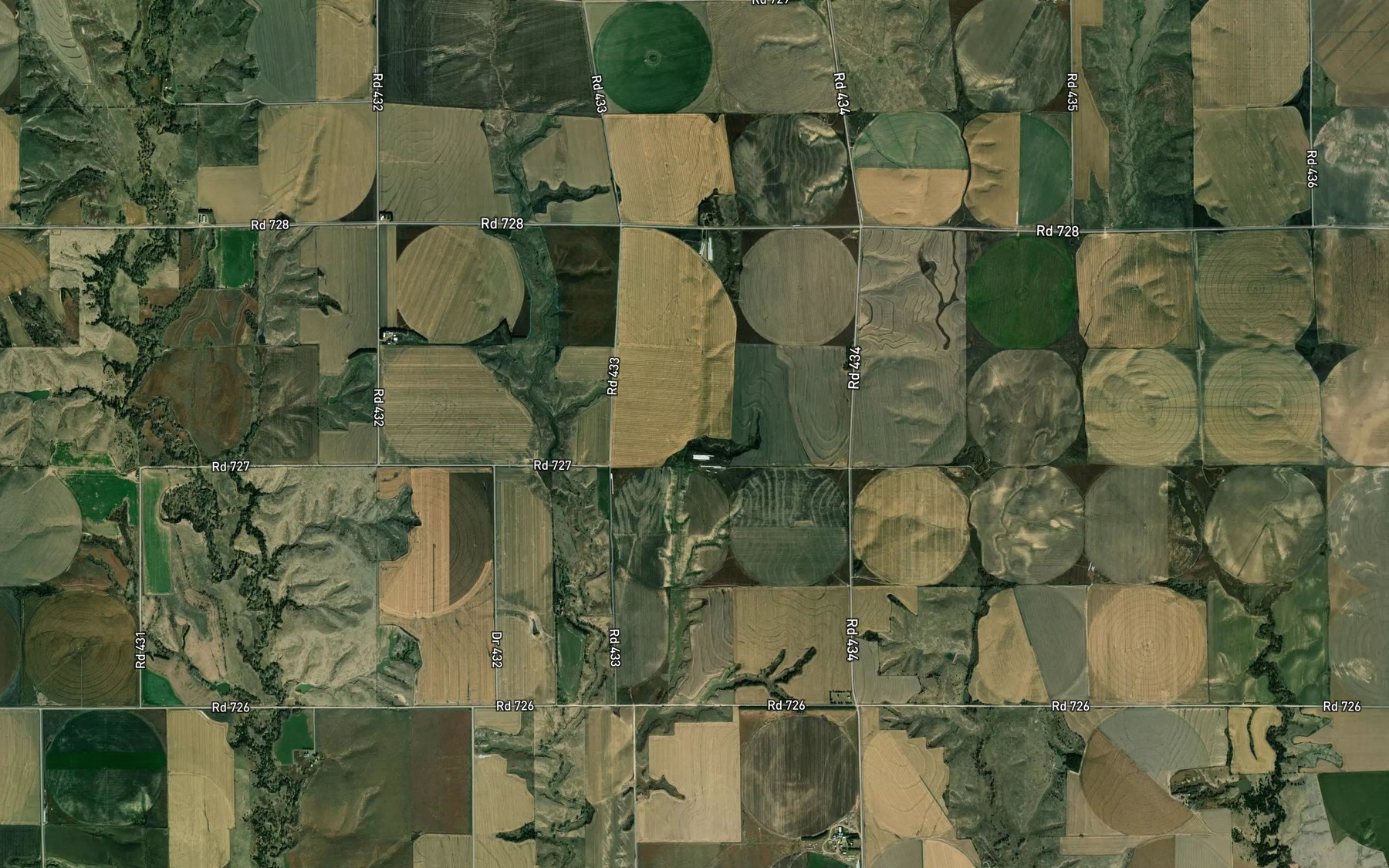 Satellite map of the Maaske Reservoir
