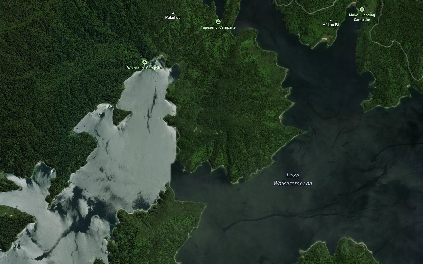 Satellite map of the Wekaku Bay