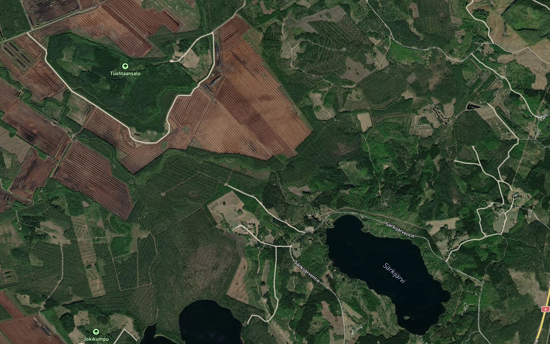 Satellite map of the Nyrhilanpuro