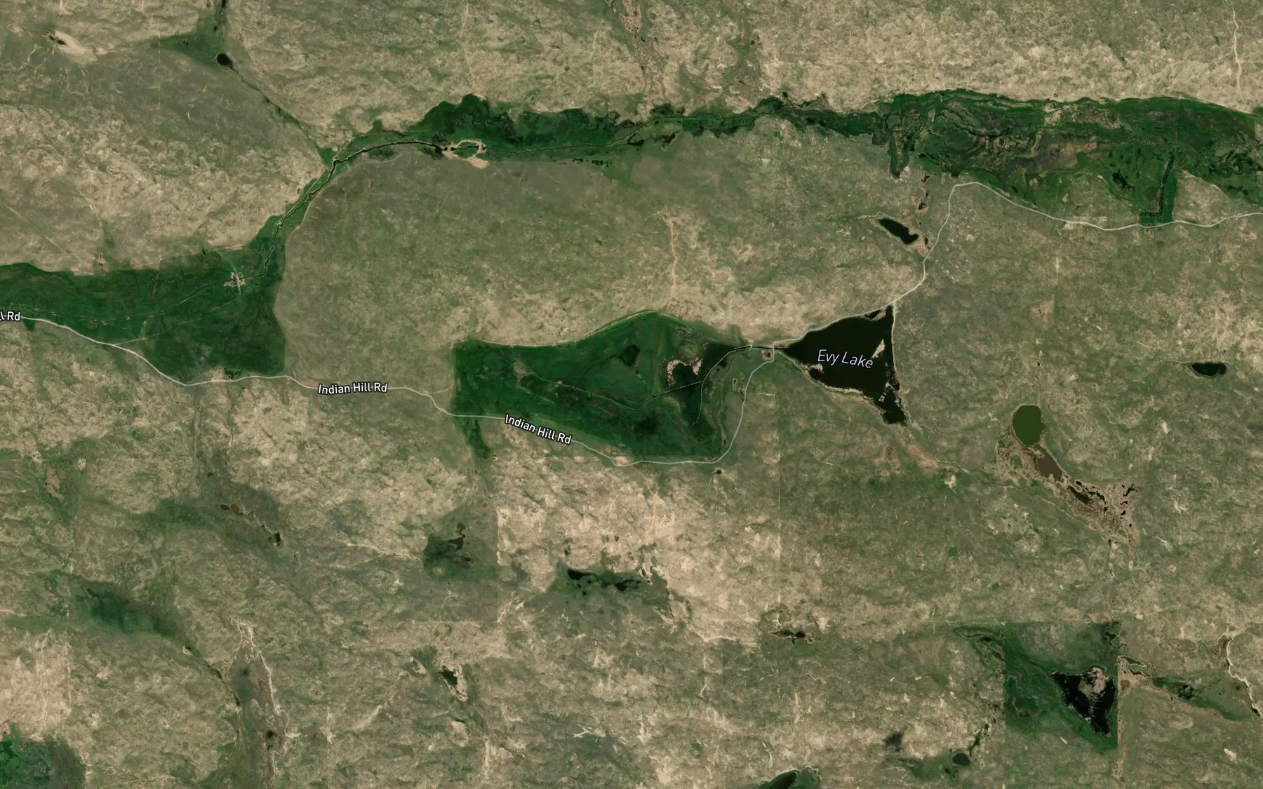 Satellite map of the Dooley Lake