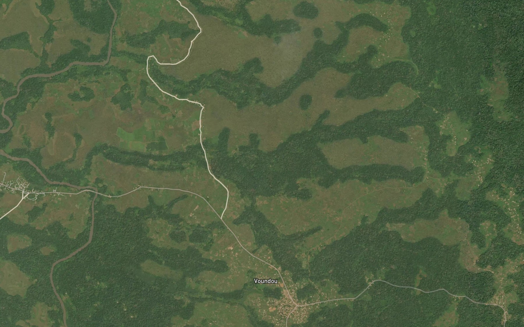 Satellite map of the Ndiouketie