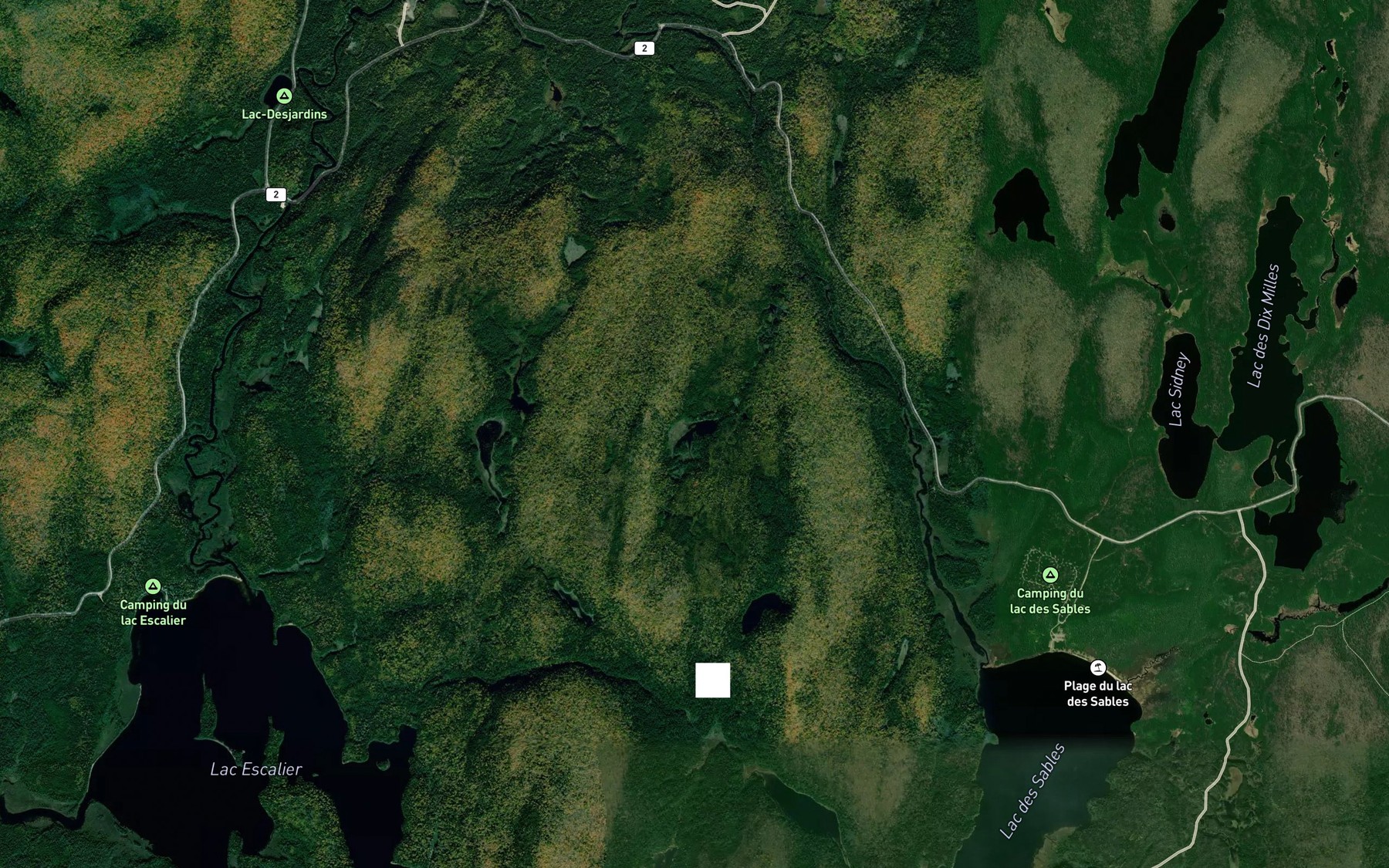 Satellite map of the Lac a Pit