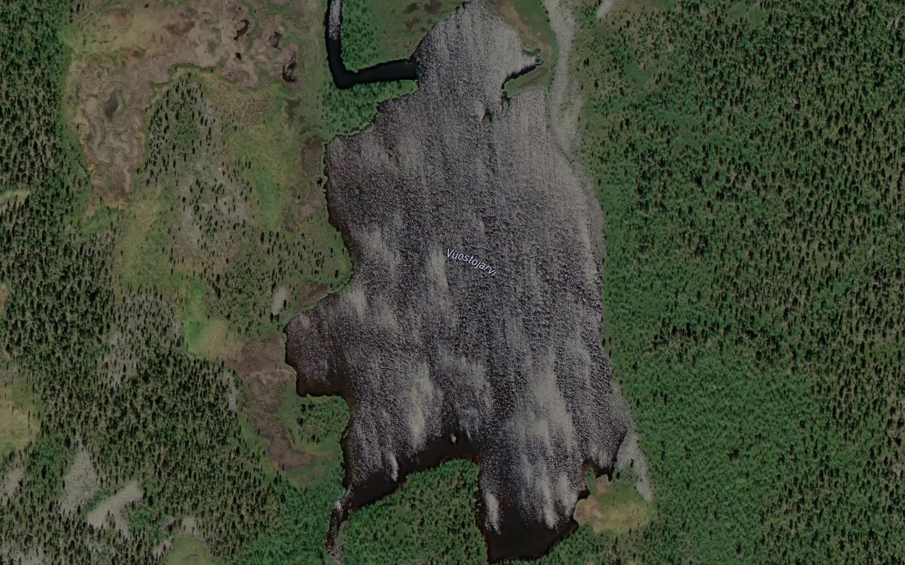 Satellite map of the Vuostojaervi