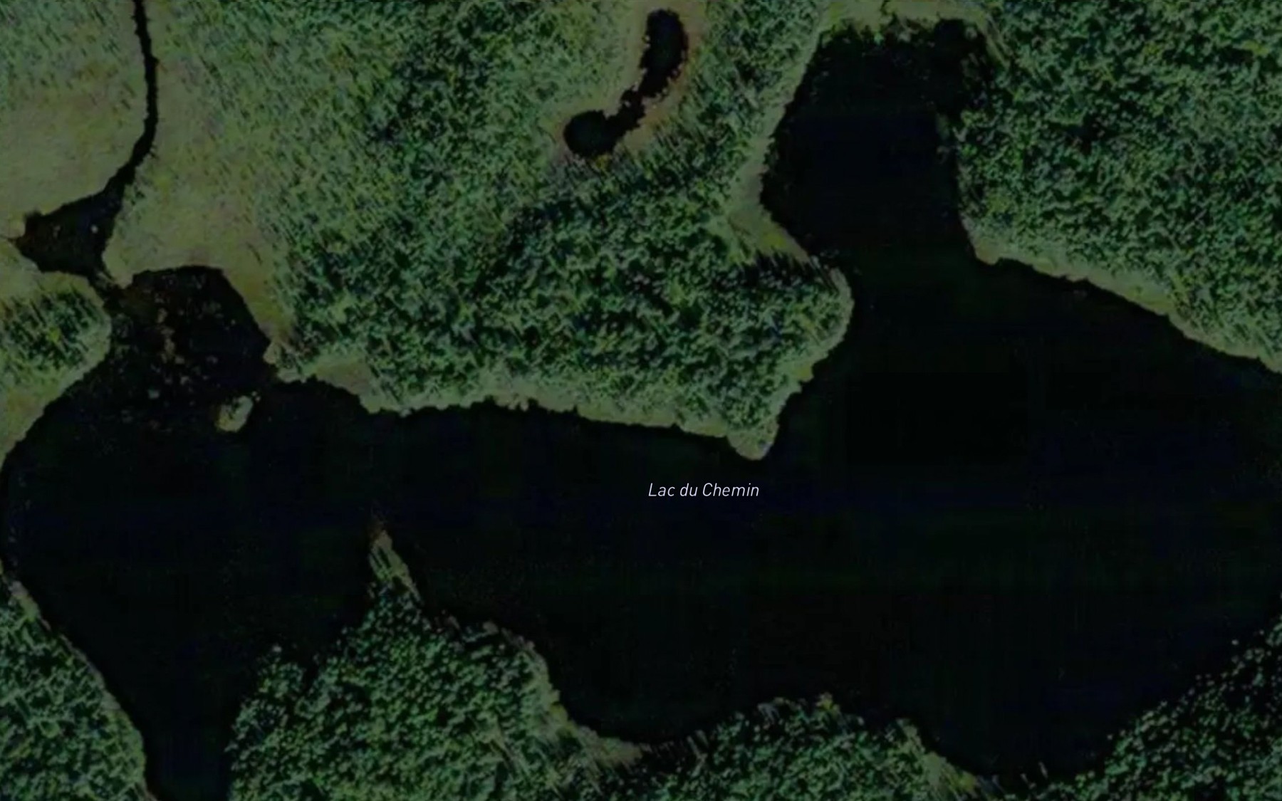 Satellite map of the Lac du Chemin