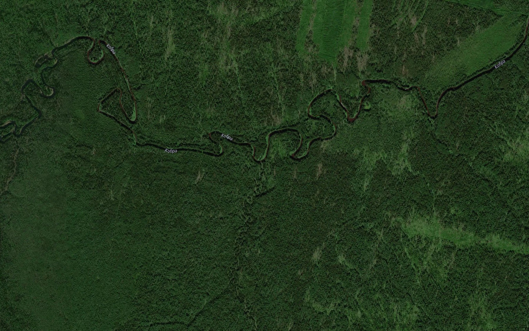 Satellite map of the Srednyaya Garevka