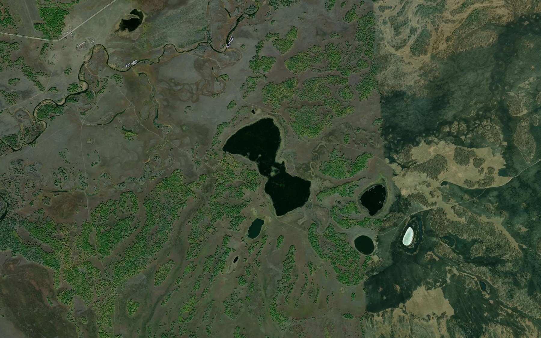 Satellite map of the Ozero Kamyrya