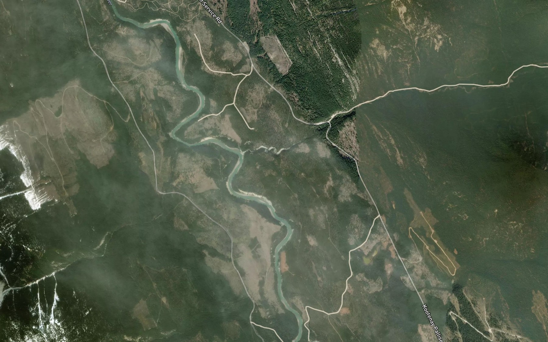 Satellite map of the Cochran Creek
