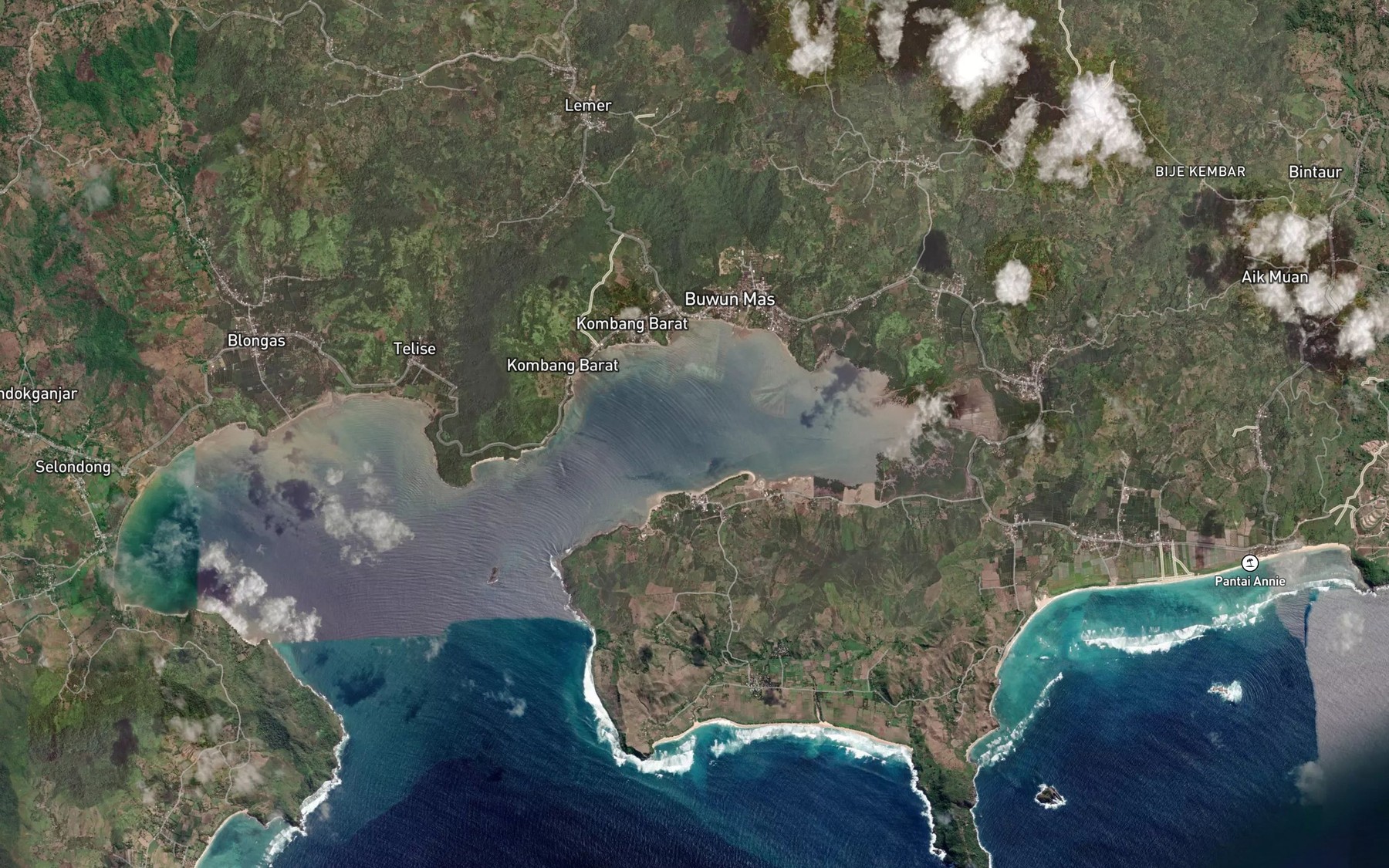 Satellite map of the Teluk Sepi