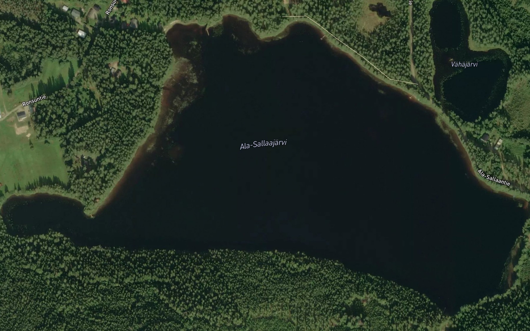 Satellite map of the Ala-Sallaajarvi