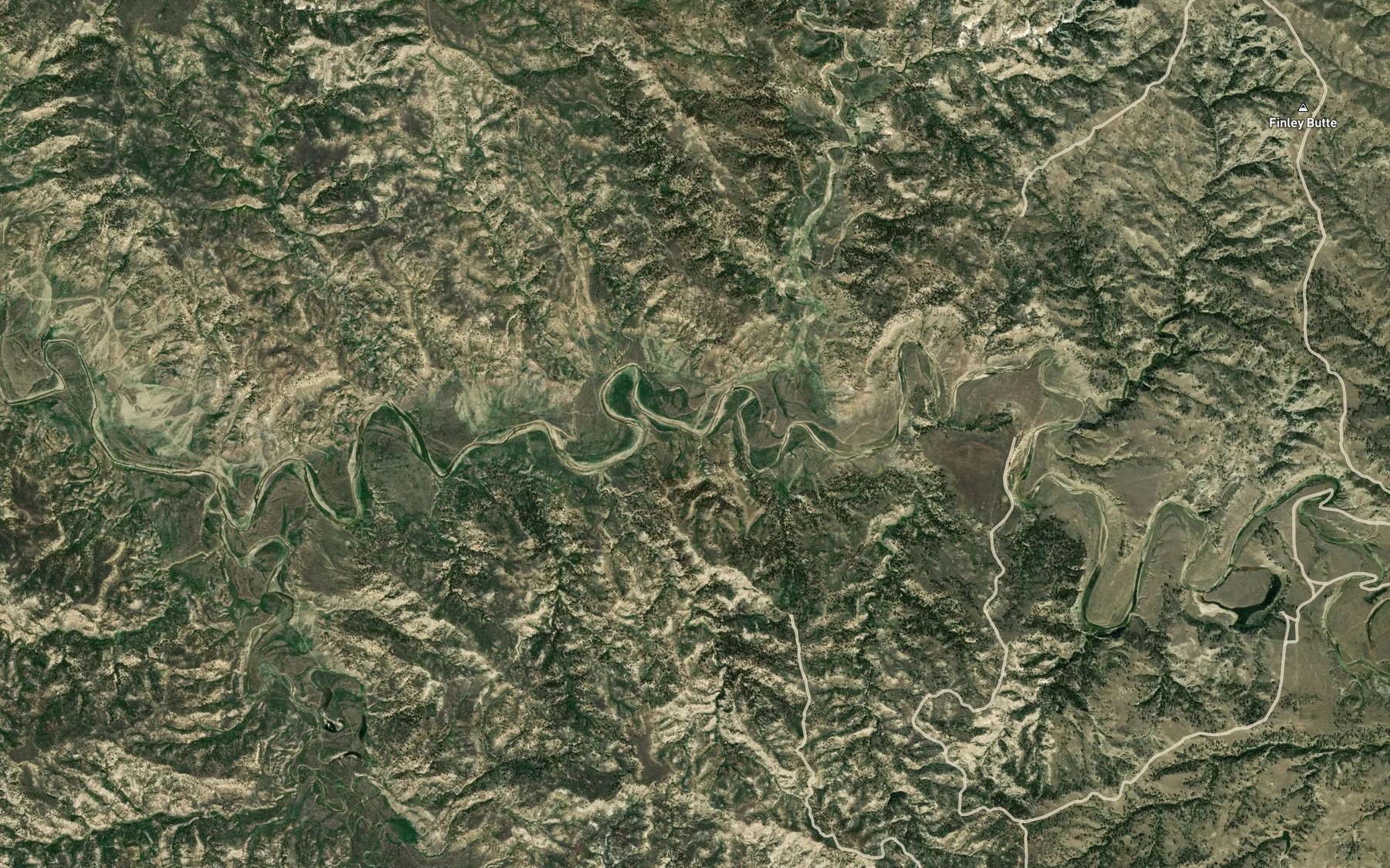 Satellite map of the Seventy Nine Creek