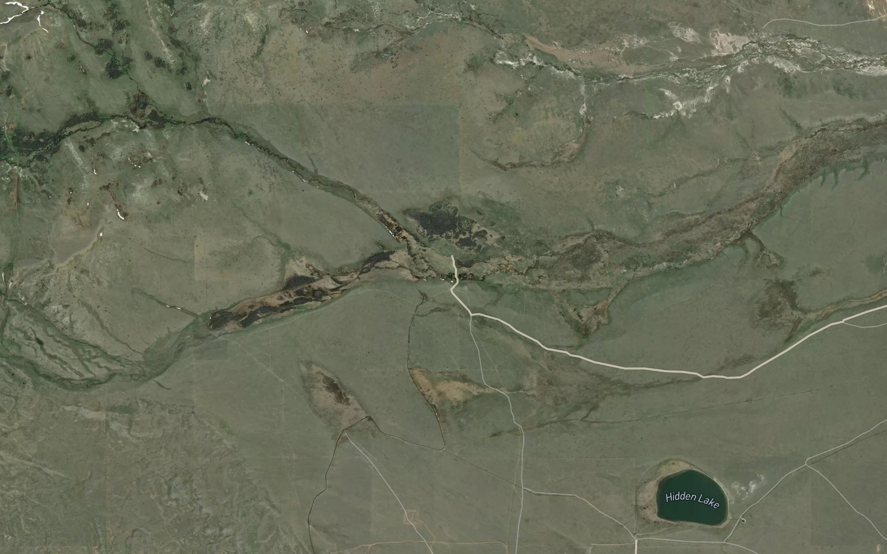 Satellite map of the Middle Fork Greasewood Creek