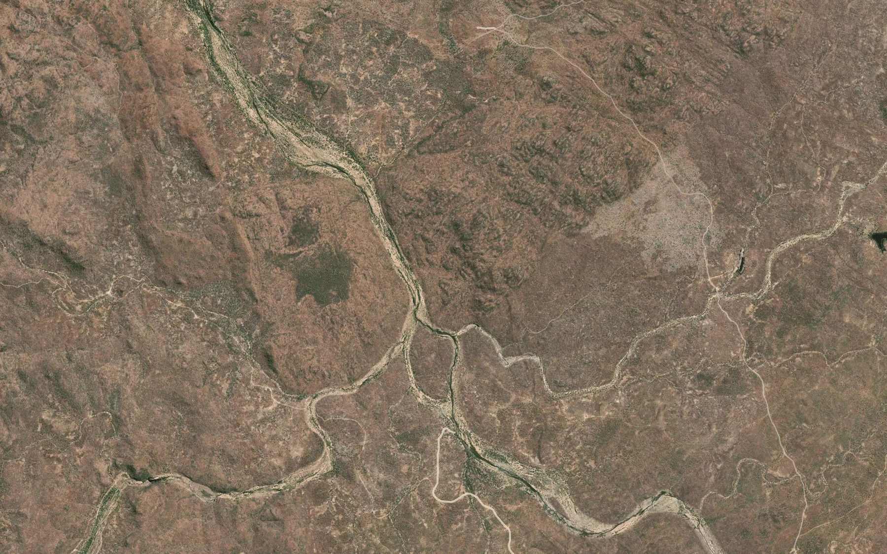 Satellite map of the Fulford Creek