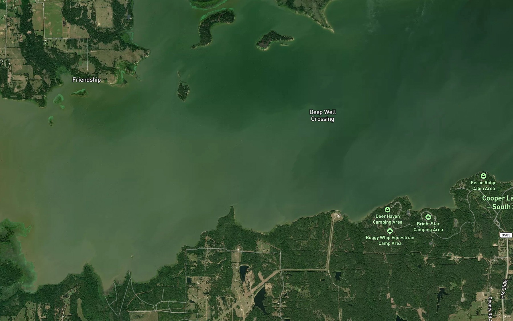 Satellite map of the Mill Branch