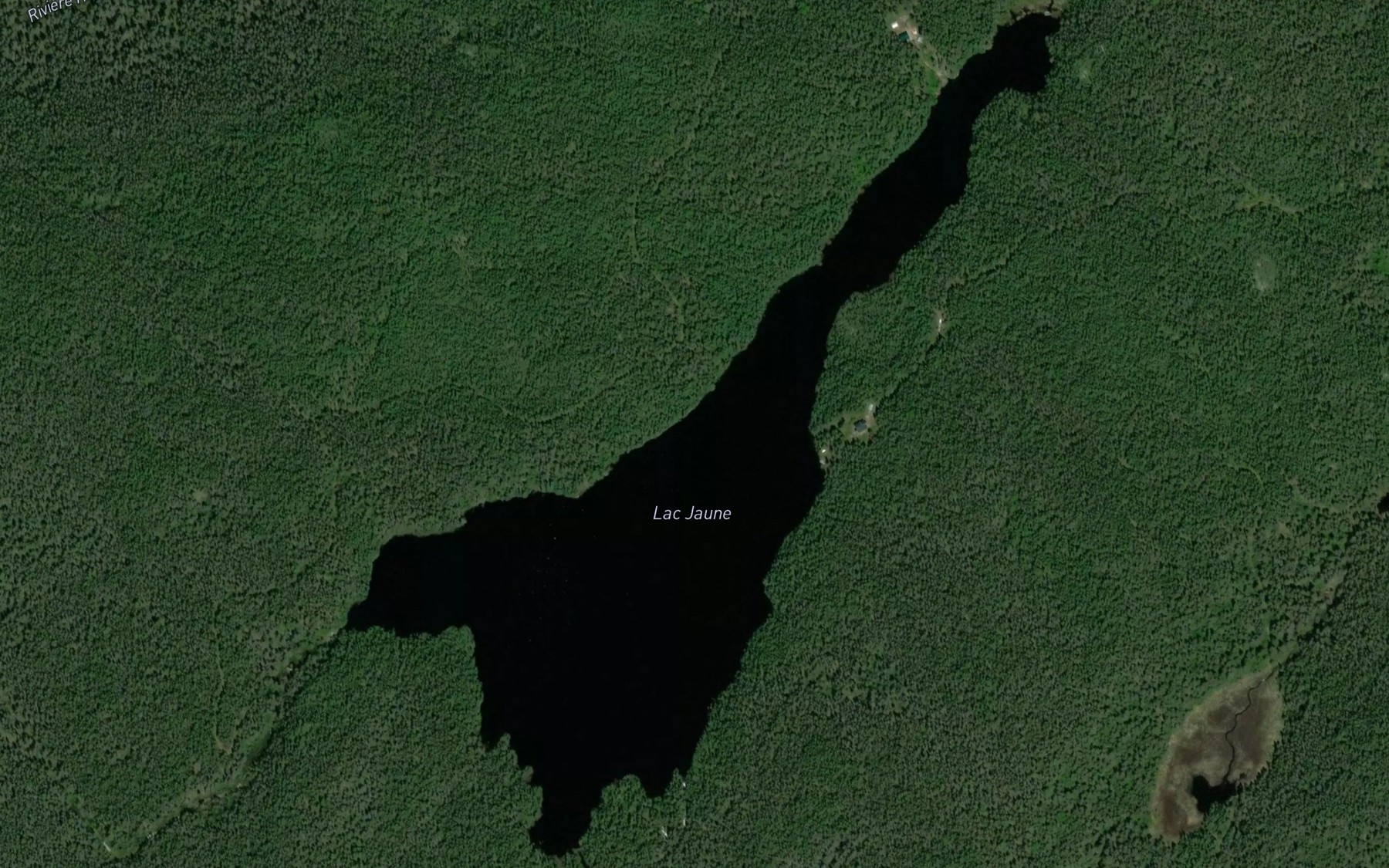 Satellite map of the Lac Jaune