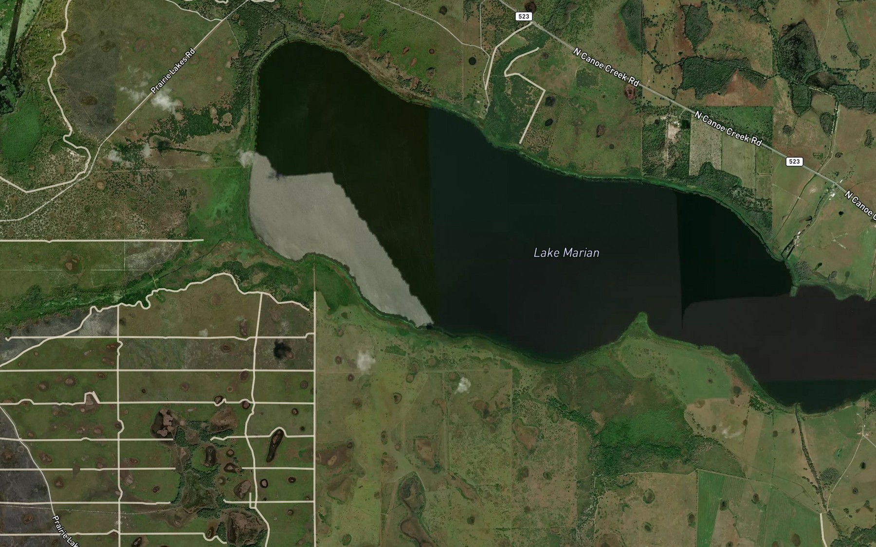 Satellite map of the Center part
