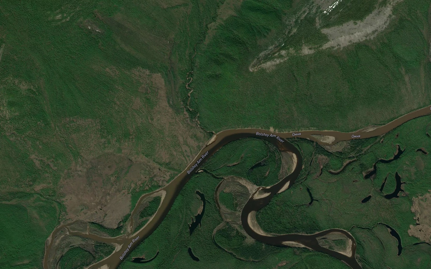 Satellite map of the Aly