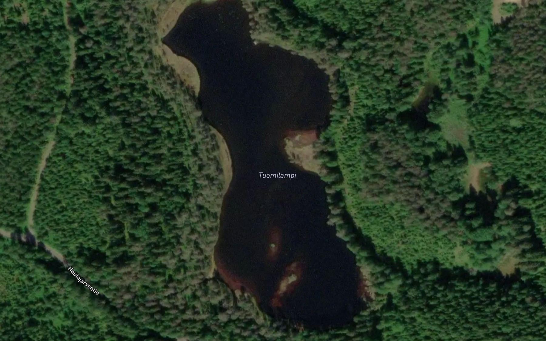 Satellite map of the Tuomilampi