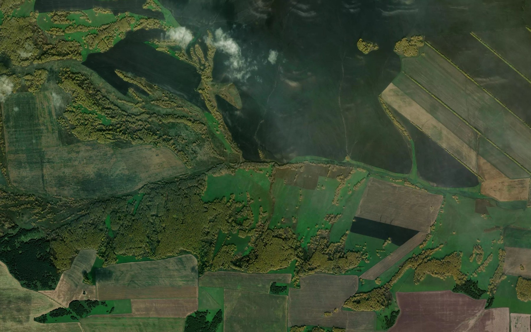 Satellite map of the Log Bol'shoy