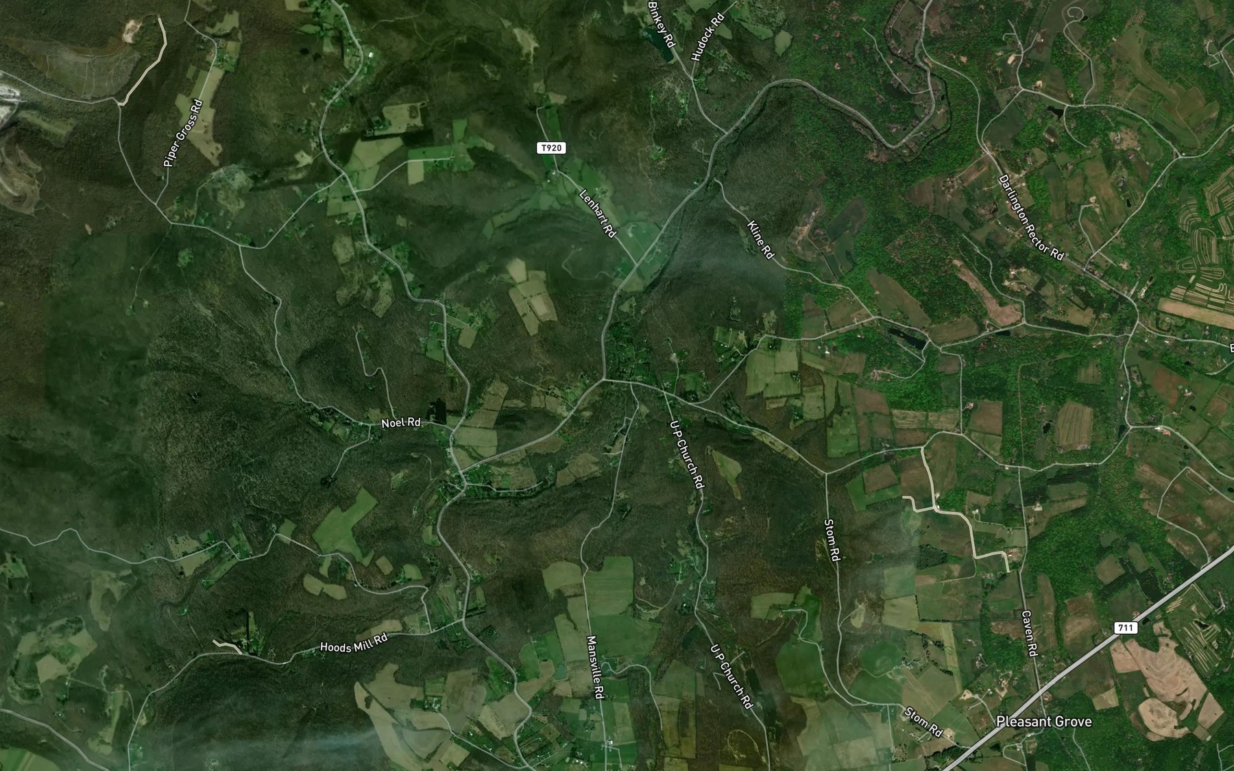 Satellite map of the Keffer Run
