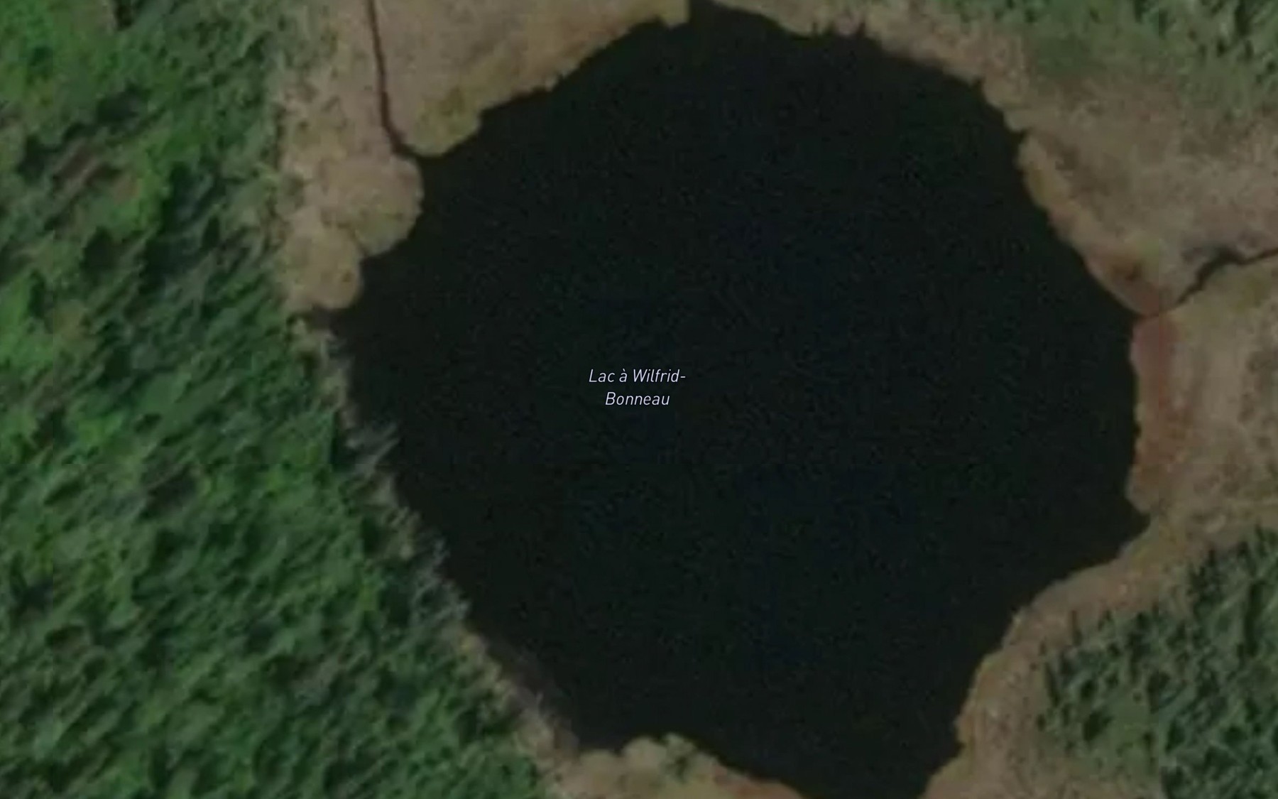 Satellite map of the Lac a Wilfrid-Bonneau