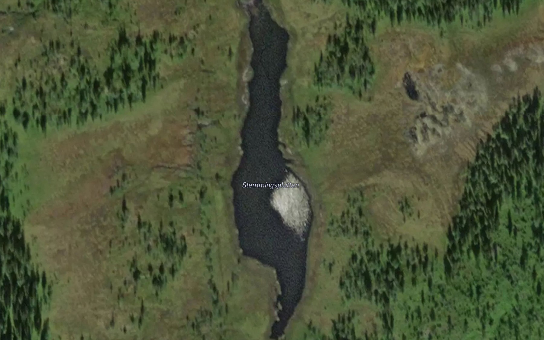 Satellite map of the Stemningspluttan