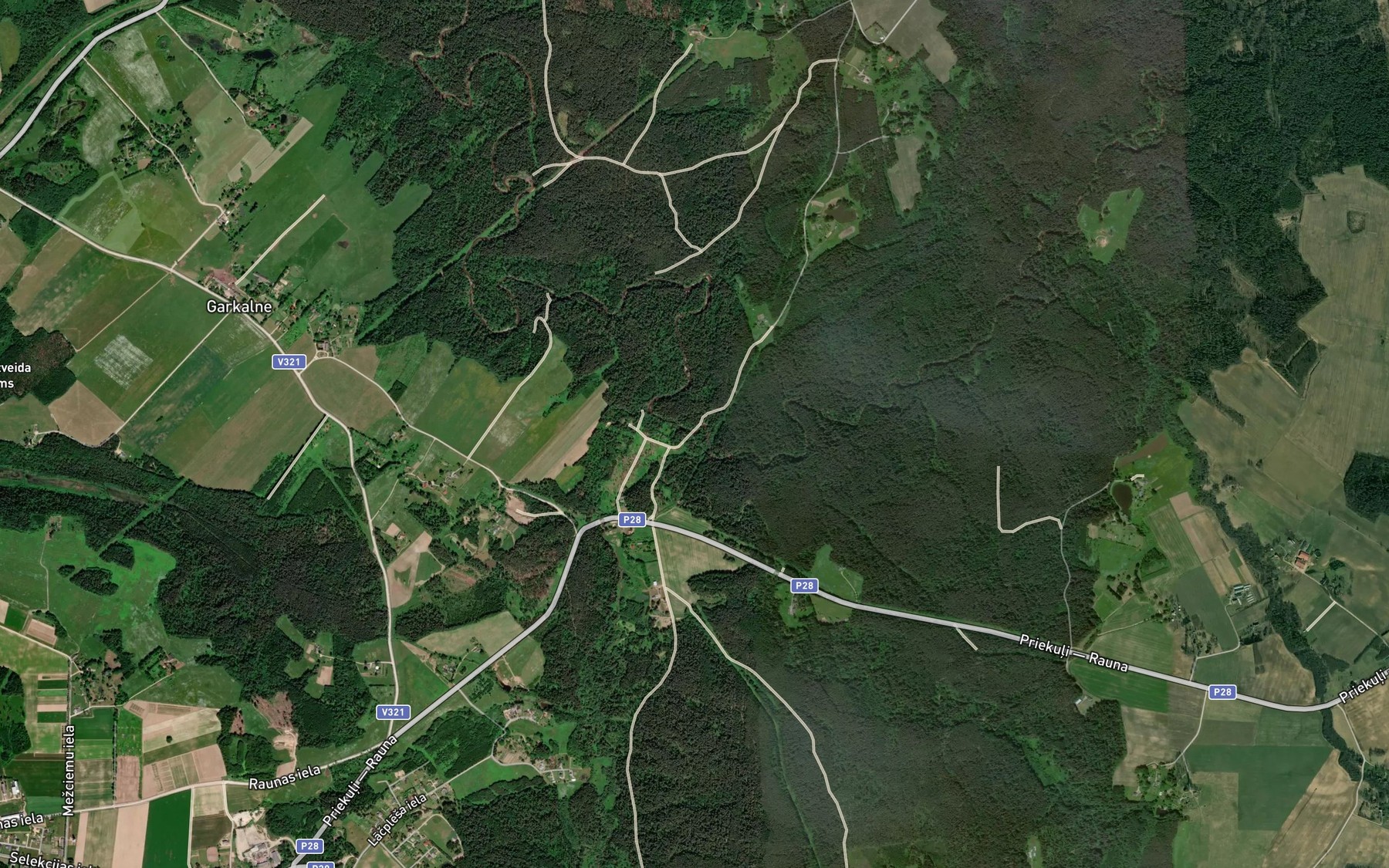 Satellite map of the Raunis