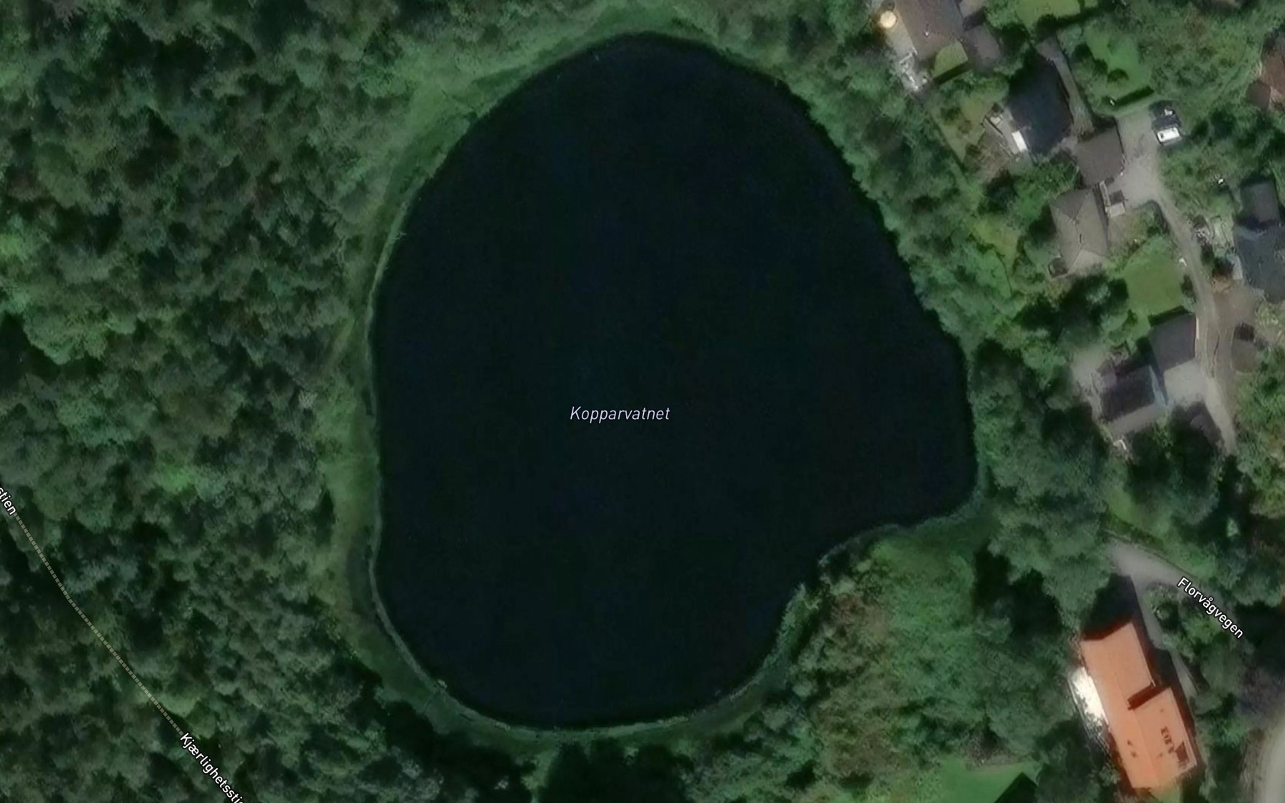 Satellite map of the Koparvatnet