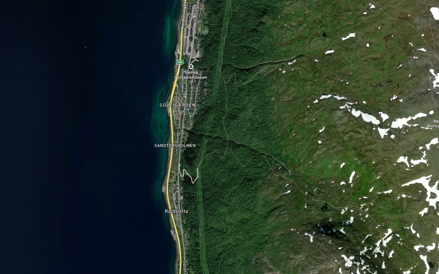 Satellite map of the Sollielva