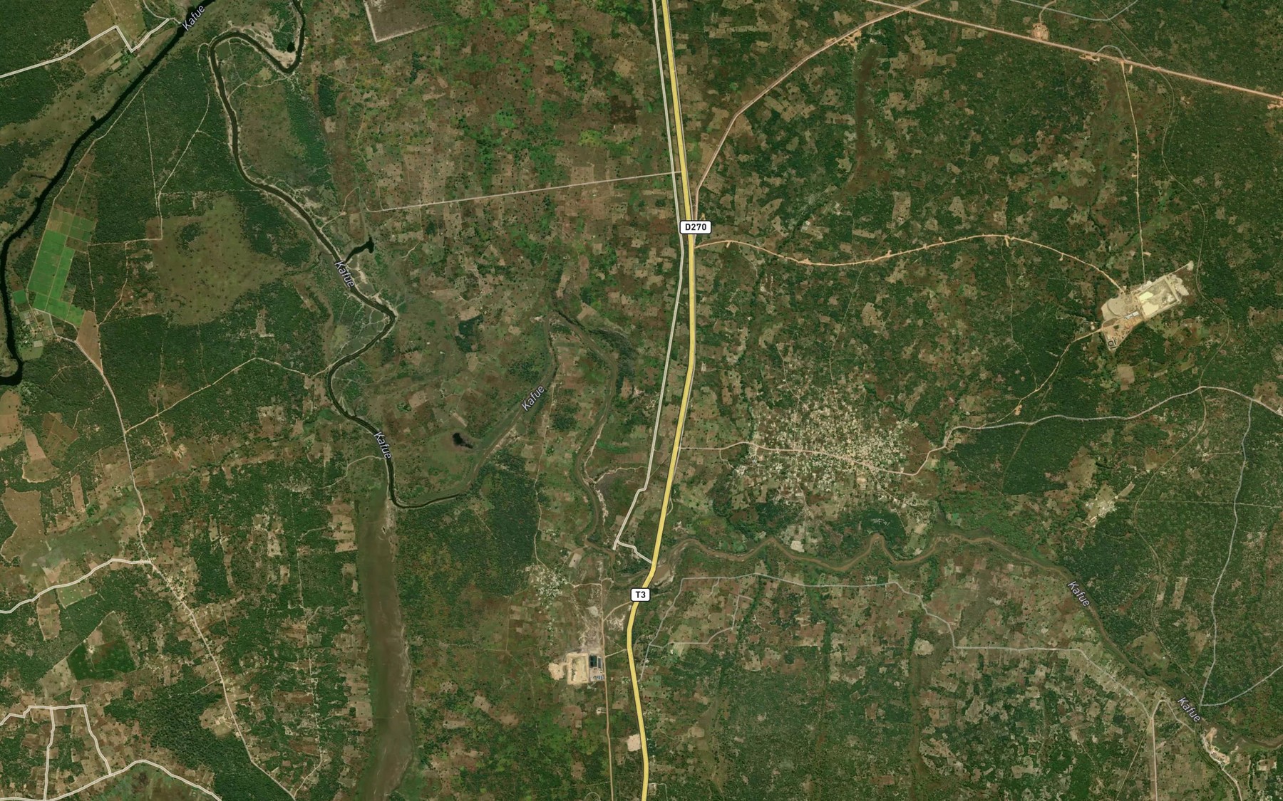 Satellite map of the Kashiba West